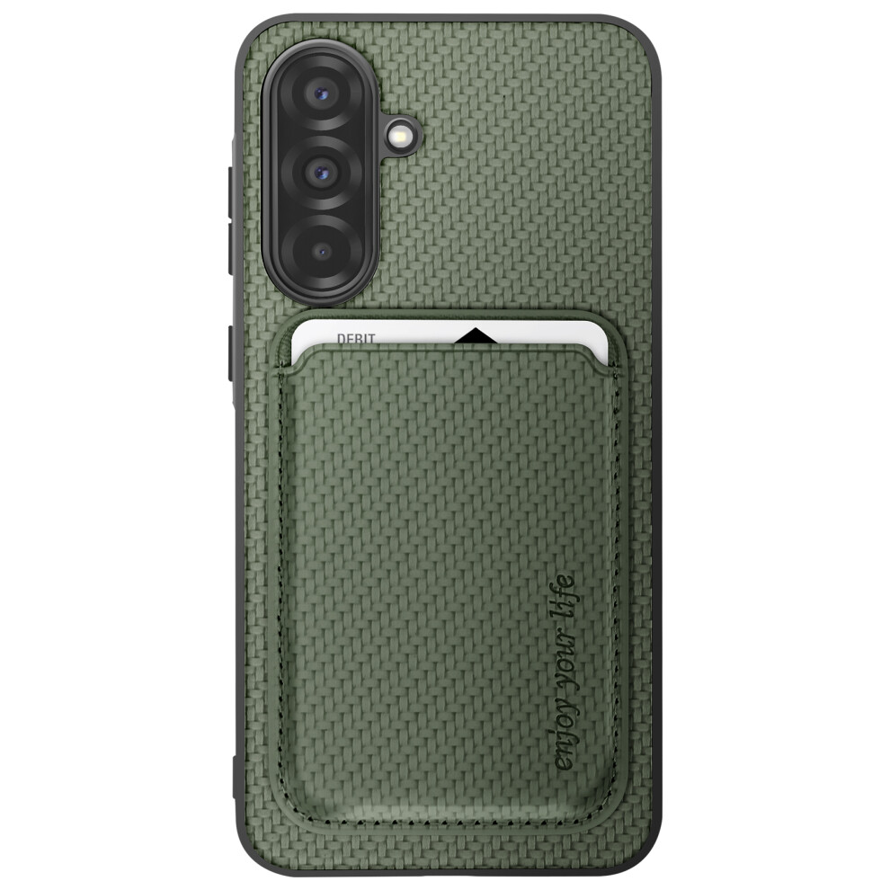 Avizar Case For Samsung Galaxy A56 Detachable Card Holder, Dark Green 3662428163292