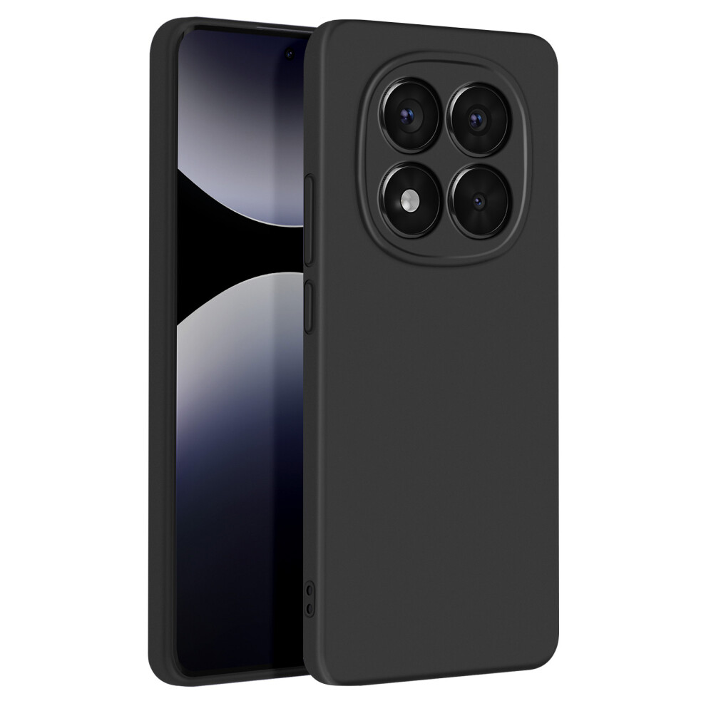 Avizar Case For Redmi Note 14 Pro And 14 Pro Plus Semi-Rigid Soft-Touch, Black 3662428172324