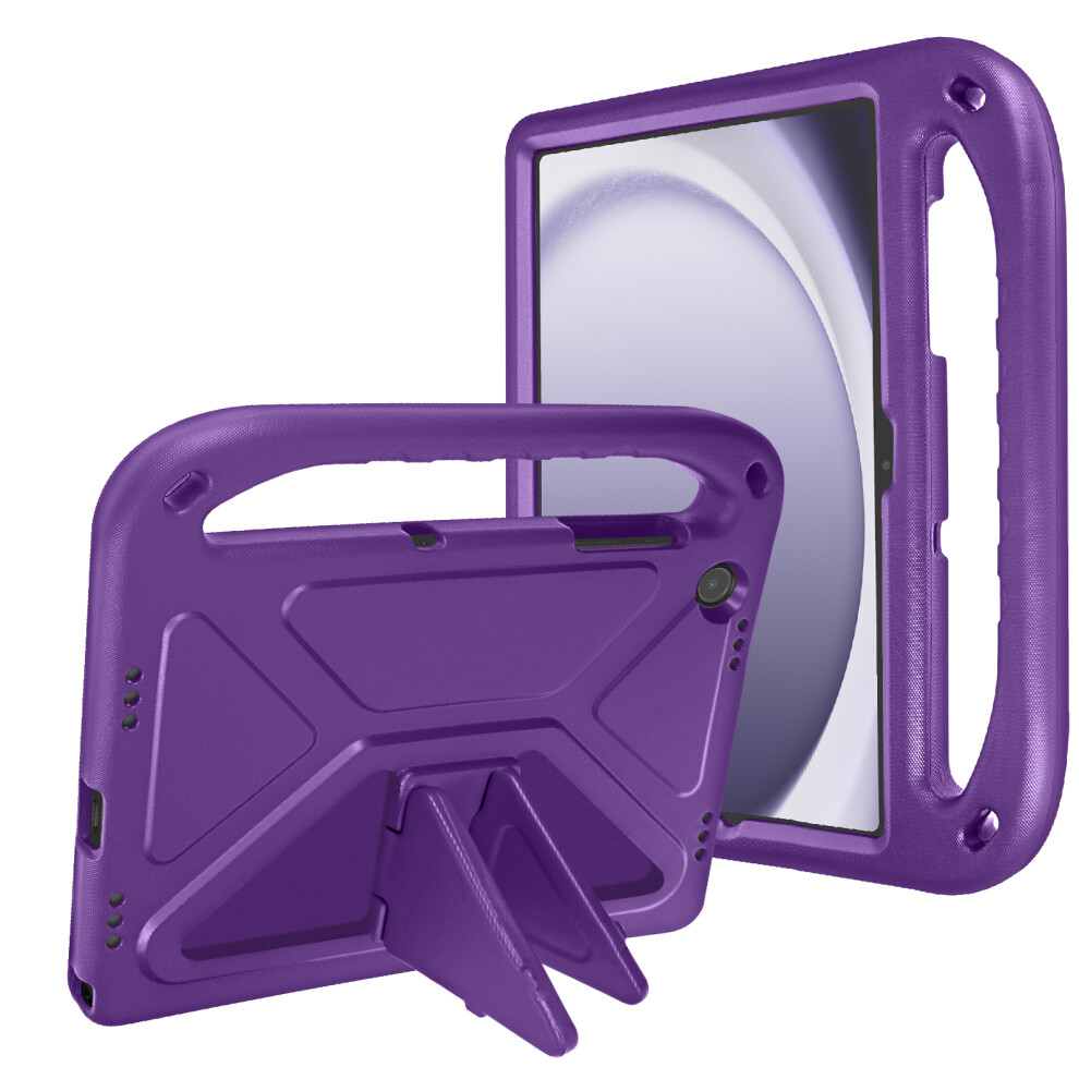 Avizar Child Shockproof Case For Samsung Tab A9 Plus With Handle And Stand, Purple 3662428089424
