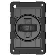 Avizar Capa por Samsung Galaxy Tab A9 Plus Suporte de muletas multi-camadas anti-choque, pega rotativa e correia de ombro