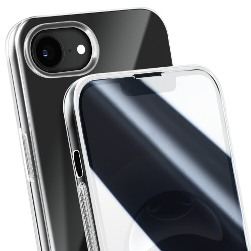 Avizar Capa Silicone com Vidro Temperado para iPhone 16e Anti-riscos 1