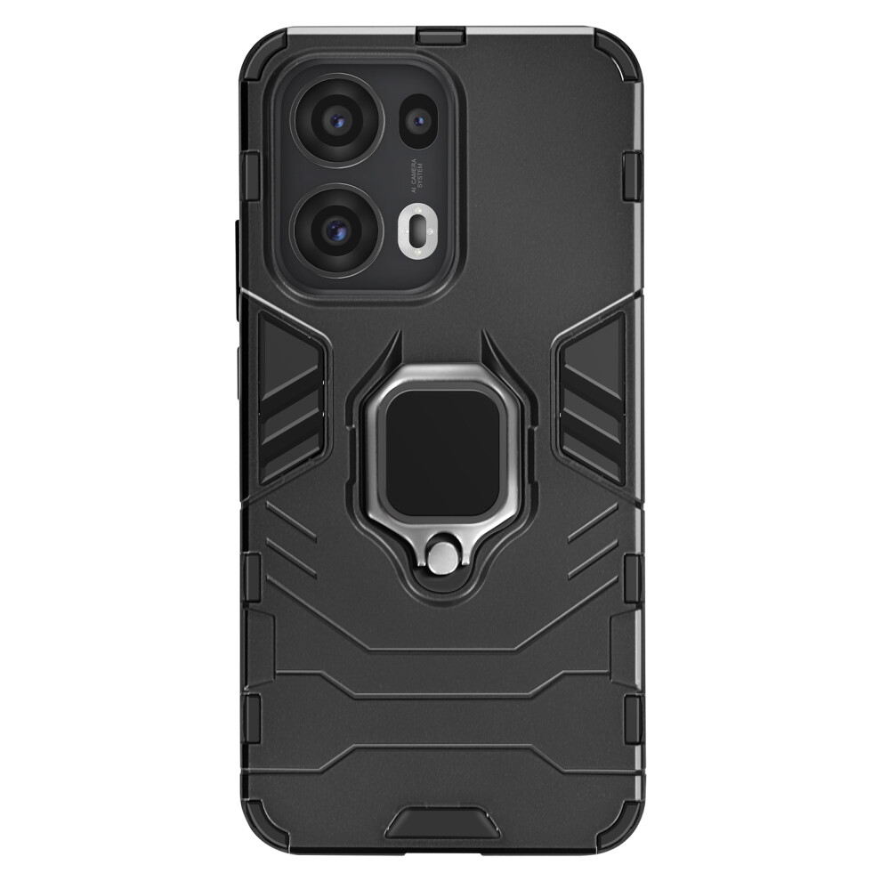 Avizar Case For Oppo Reno 13 Pro Shockproof Support Ring, Black 3662428135169
