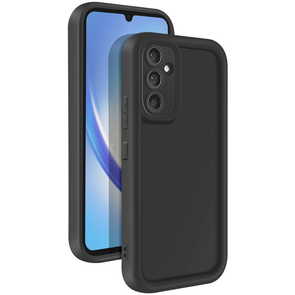 Avizar Case For Samsung Galaxy A34 5G Soft Touch Raised Borders, Black 5907457777200