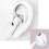 Écouteurs Filaires USB-C Intra-auriculaires Son Clair Micro Télécommande Blanc 6