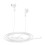 Écouteurs Filaires USB-C Intra-auriculaires Son Clair Micro Télécommande Blanc 2