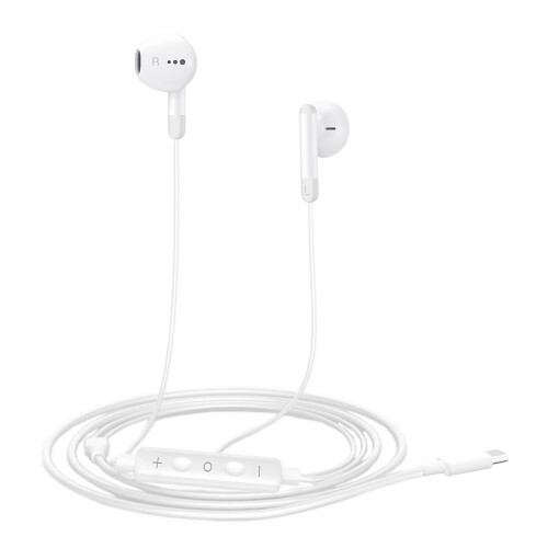 Écouteurs Filaires USB-C Intra-auriculaires Son Clair Micro Télécommande Blanc 1