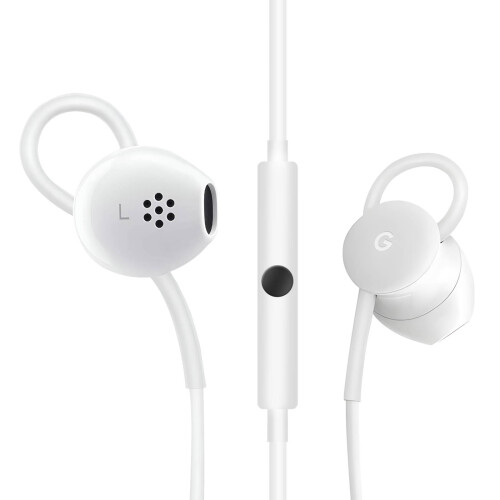 Google Google Écouteurs USB C avec Contrôle Volume Micro Assisant vocal Original Blanc 1