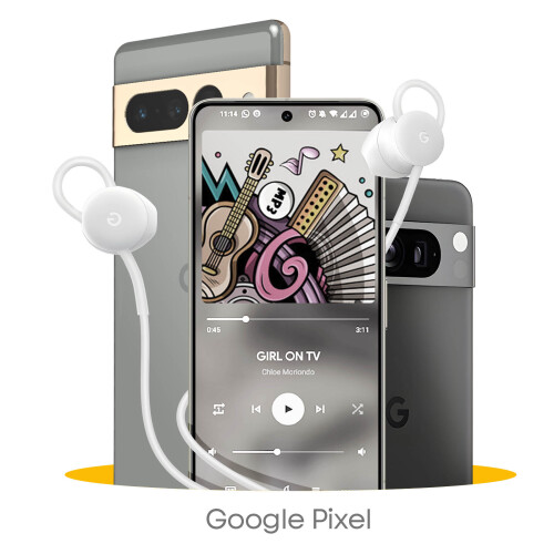 Google Google Écouteurs USB C avec Contrôle Volume Micro Assisant vocal Original Blanc 2