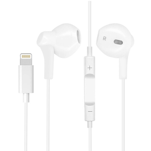 Avizar Wired Headphones with Lightning Remote Control Micro Bluetooth Connection