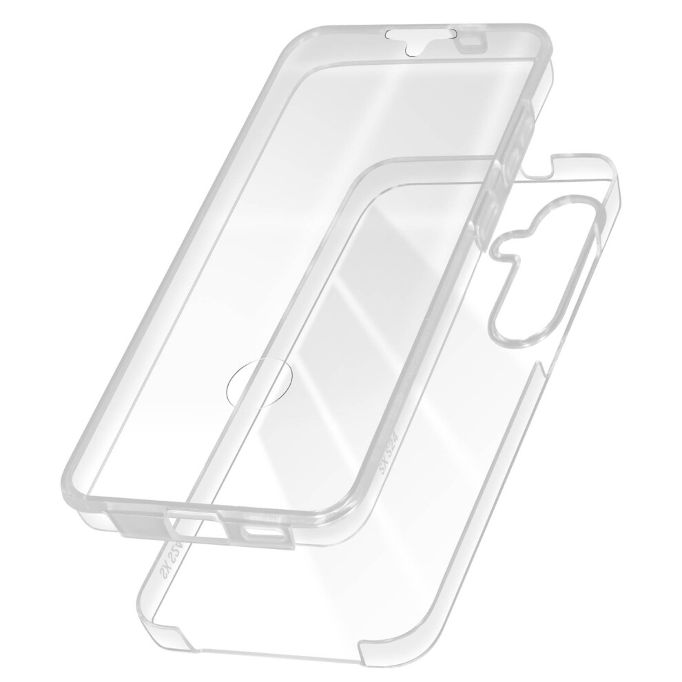 Avizar Full Case For Samsung Galaxy S24 / S25 Hard Back And Soft Front, Sienna 3662427959506