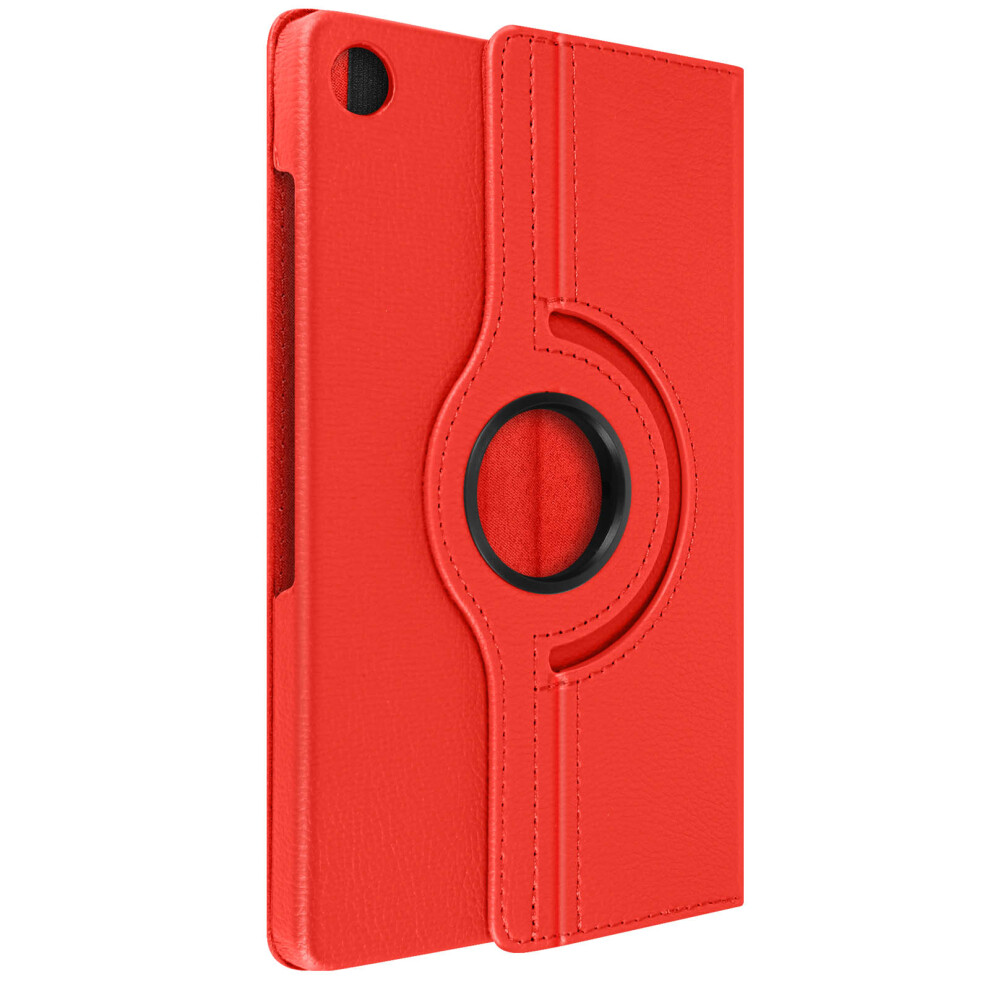 Avizar Folio Case For Galaxy Tab A9 Plus Rotating Stand Landscape Portrait, Red 3662427950725