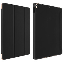 iPad Air 2019 and iPad Pro 10.5 Trifold Case with flip Stand/Keyboard-Black