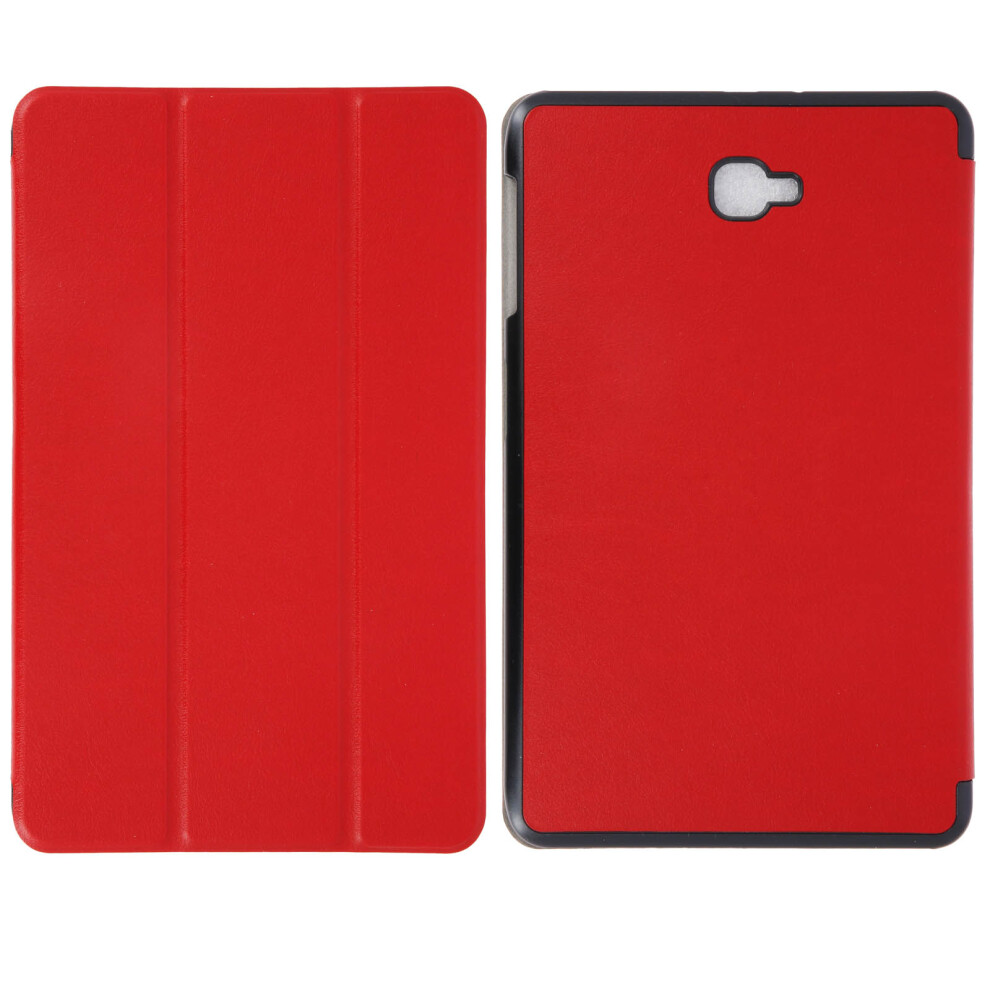 Trifold Flip Stand Case For Samsung Galaxy Tab A 10.1 (2016), Slim Cover Â Red 3662427150361