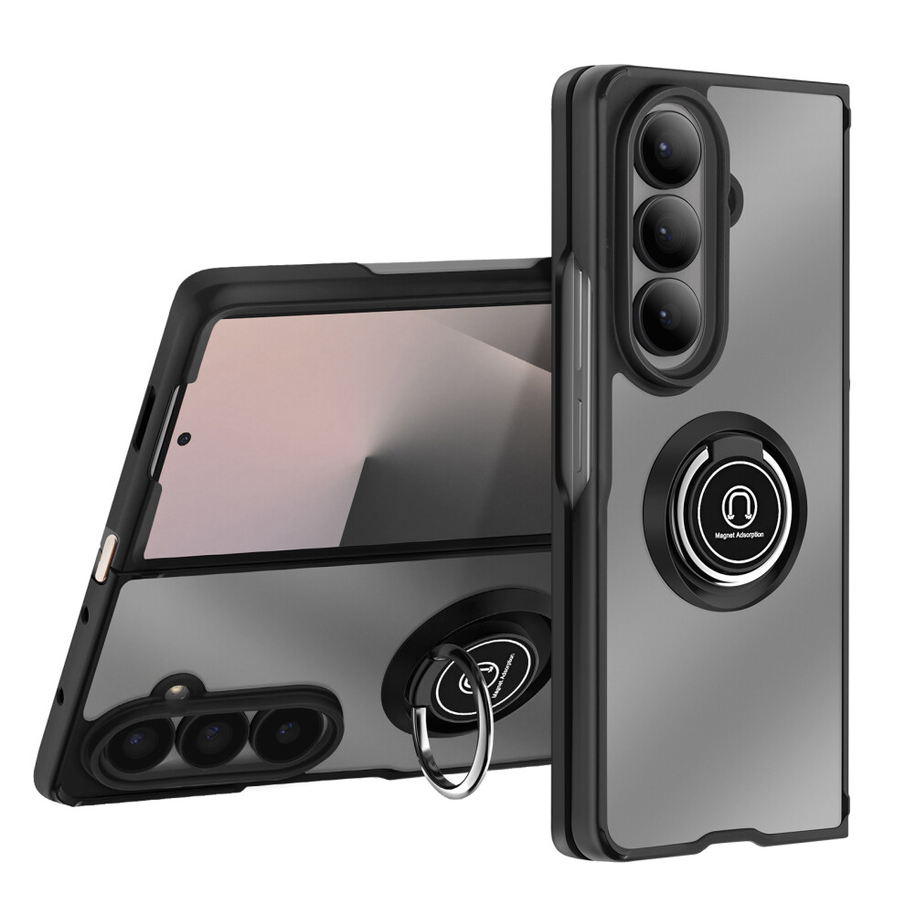 Avizar Case For Samsung Galaxy Z Fold 7 Foldable With Magnetic Ring, Black 3662428218374
