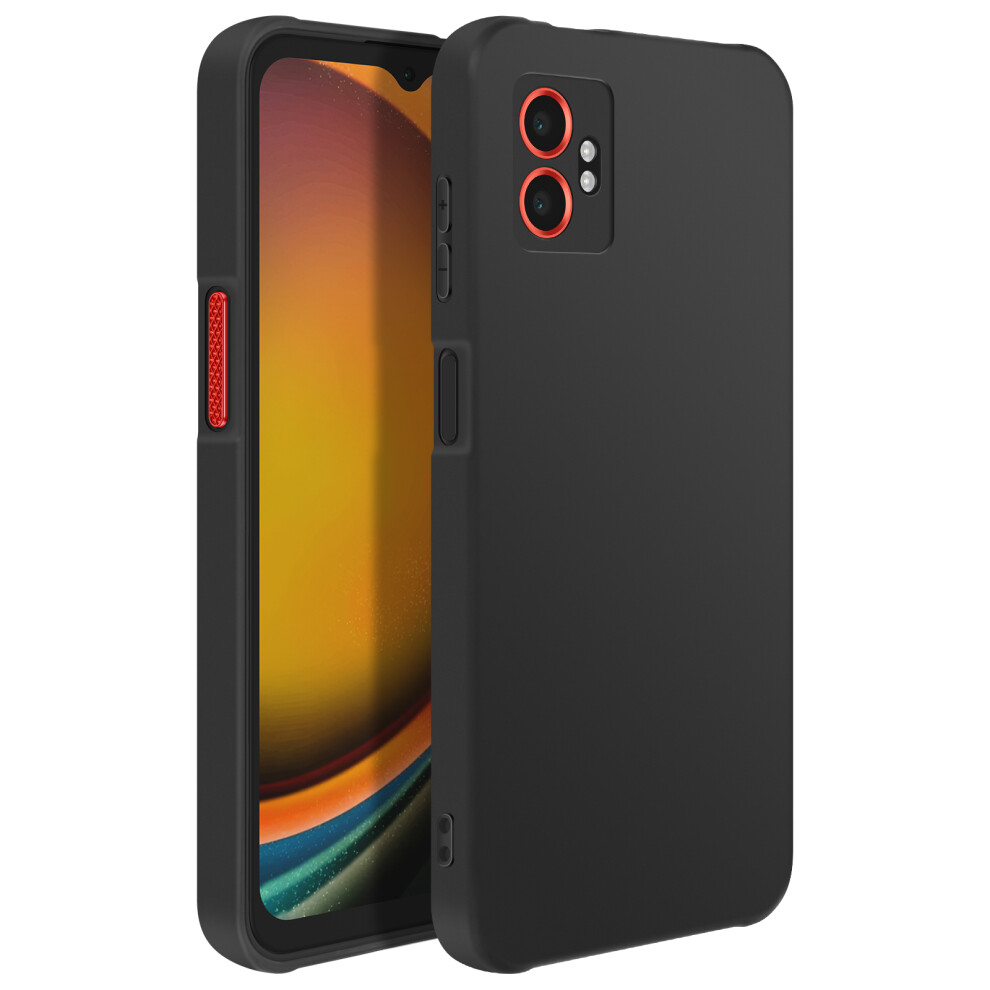Avizar Soft Matte Silicone Case For Samsung Galaxy Xcover 7 Pro, Black 3662428173475