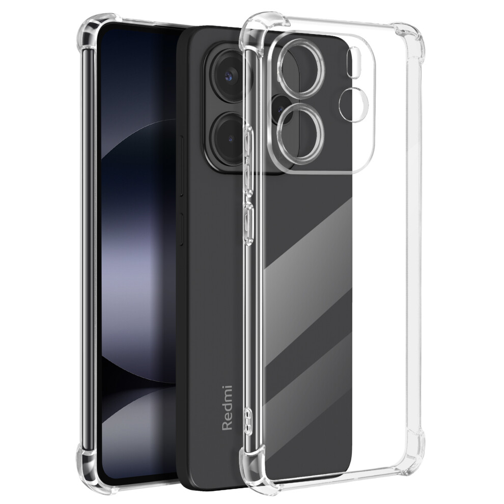 Mayaxess Shockproof Case For Xiaomi Redmi Note 14 4G Reinforced Corners, Sienna