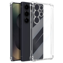 Mayaxess Cover Anti-shock per Samsung Galaxy S25 Ultra Angoli rinforzati, Trasparente