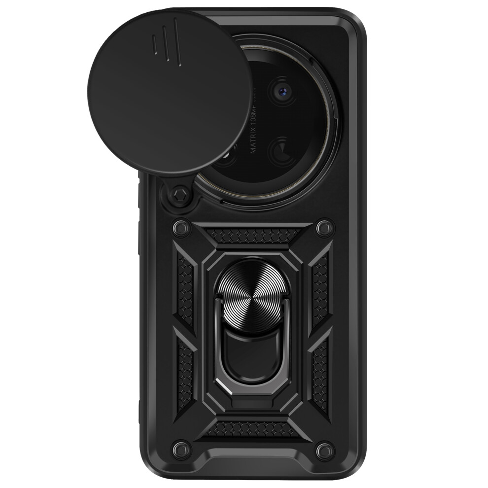 Mayaxess Case For Honor Magic 7 Lite Support Ring With Camera Protection, Black 3662428112191
