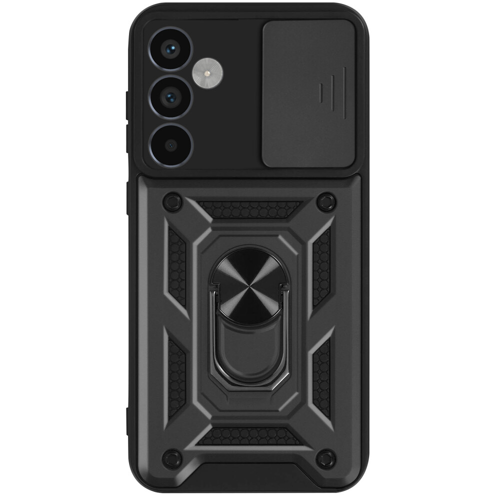 Mayaxess Ring Case For Galaxy A55 Shockproof With Camera Cover, Black 3662428017113