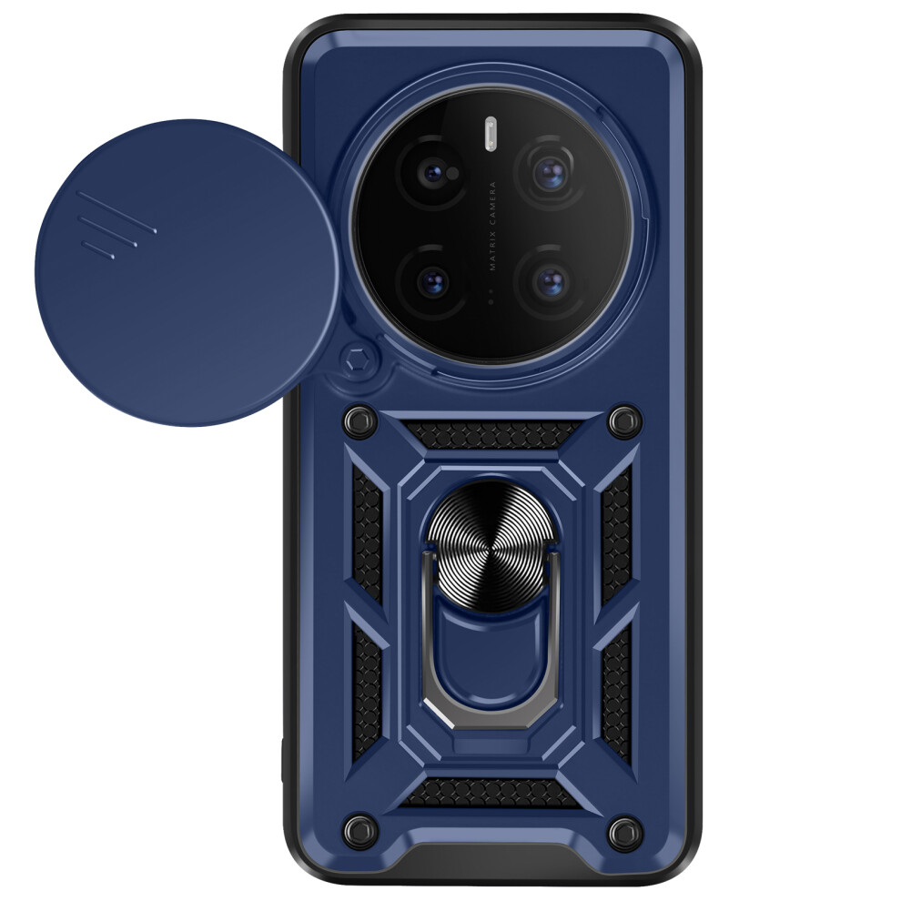 Mayaxess Case For Honor Magic 7 Pro Support Ring With Camera Protection, Dark Blue 3662428112320