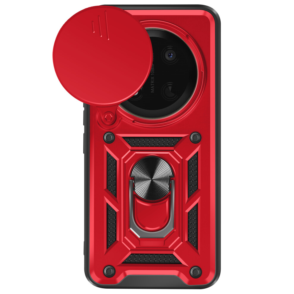 Mayaxess Case For Honor Magic 7 Lite Ring Holder With Camera Protection, Red 3662428112436