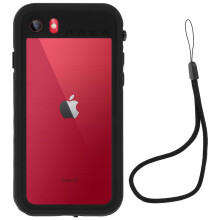 Waterproof (IP68) 2m Handyhülle für Apple iPhone SE 2020 / 8 / 7 - Schwarz