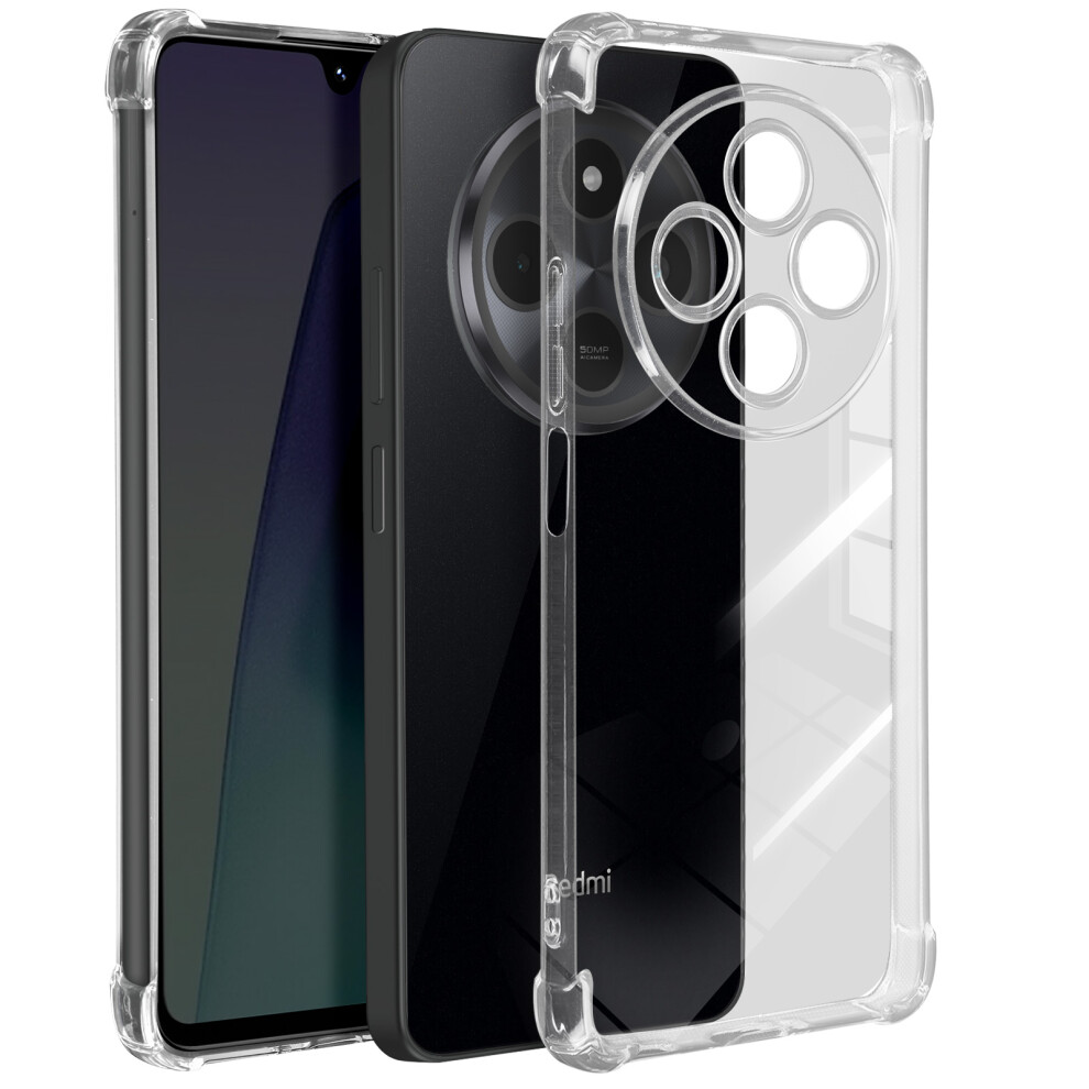 Mayaxess Shockproof Case For Xiaomi Redmi 14C Reinforced Corners, Sienna