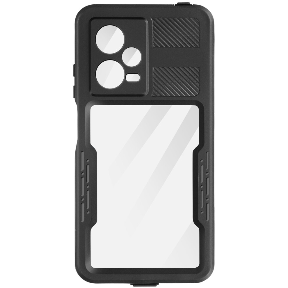 Redpepper Ip68 Waterproof Case For Redmi Note 12 Pro 2M Drop-Proof Redpepper, Transparent Black 3662427929424