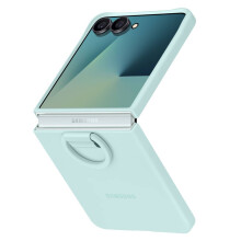 Coque Ufficiale per Galaxy Z Flip 7 con Anello Ring Case Soft Touch Samsung Blu