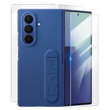 Samsung Funda in silicone blu e proteggi schermo per Z Fold7