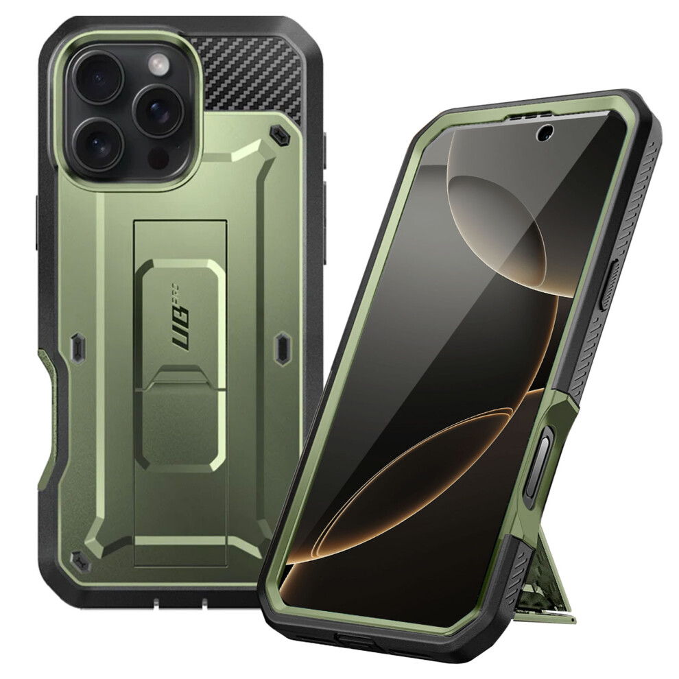 Photos - Case SUPCASE Integral  for iPhone 16 Pro Anti-Shock Kickstand, Green Green BACK-SPC-PRO-GN-16P 