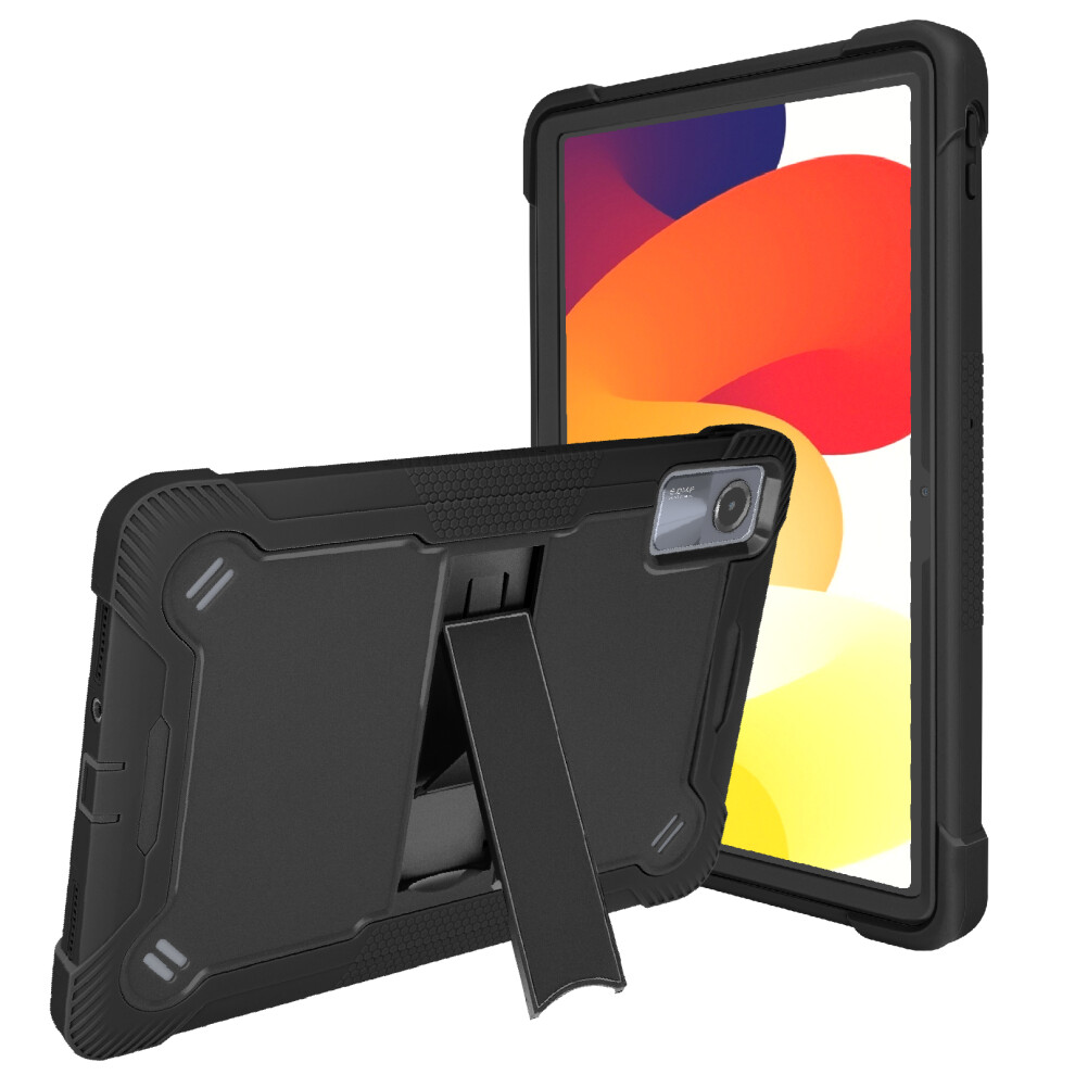 Avizar Case For Xiaomi Redmi Pad Se Shockproof With Crutch Support, Black 3662428089431