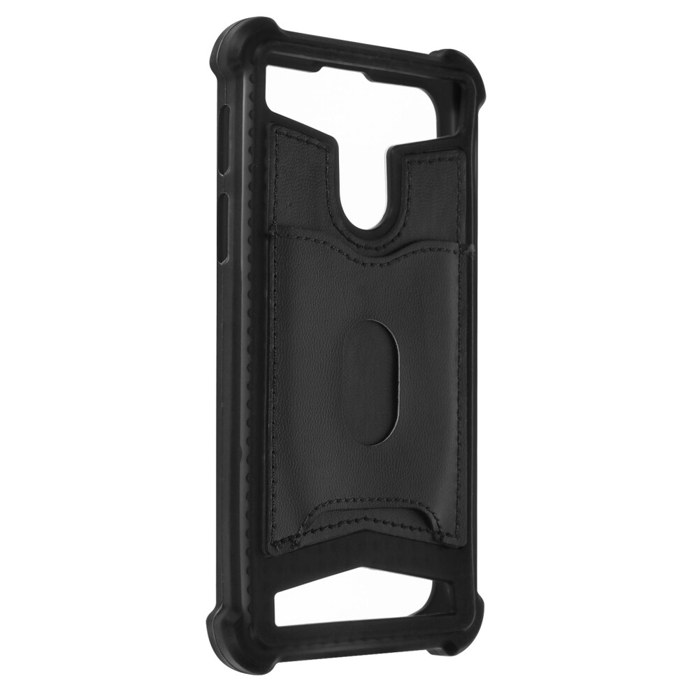 Universal Shock Absorbing Case For 5.3" Â 5.5" Smartphones + Card Slots Â Black 3662427215237
