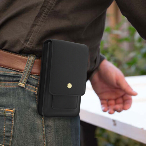 Avizar Étui Ceinture pour Smartphone Multipoche Vertical Horizontal Bouton Magnétique 2