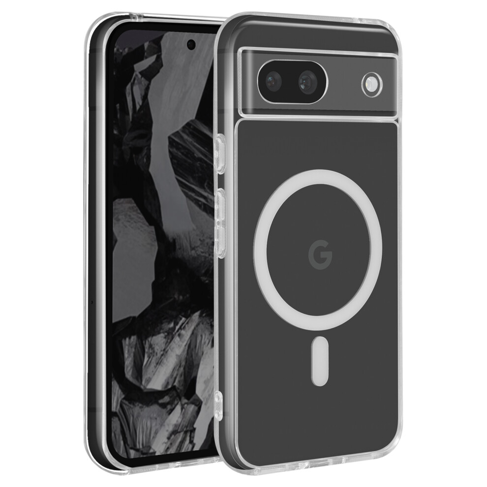 Avizar Magsafe Case For Google Pixel 8A Back Rigid Soft, Sienna 3662428019810