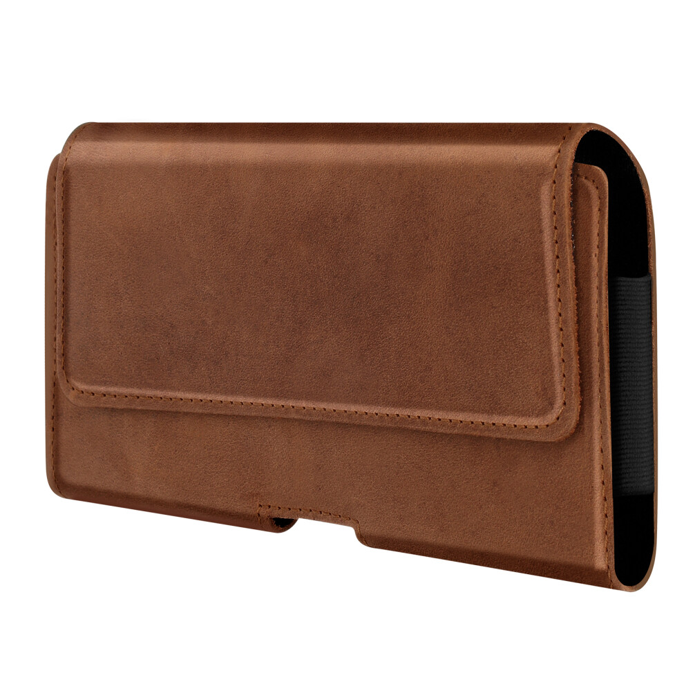 Avizar Belt Case For Smartphones 175 X 100 X 15 Mm Universal Protection, Brown / Beige Cream,Brown 3662428046625