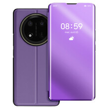 Avizar Cover Specchio a Libro per Honor Magic 7 Lite con Supporto, Viola