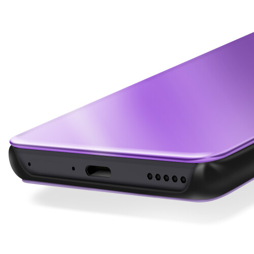 Avizar Cover Specchio a Libro per Honor Magic 7 Lite con Supporto, Viola 2