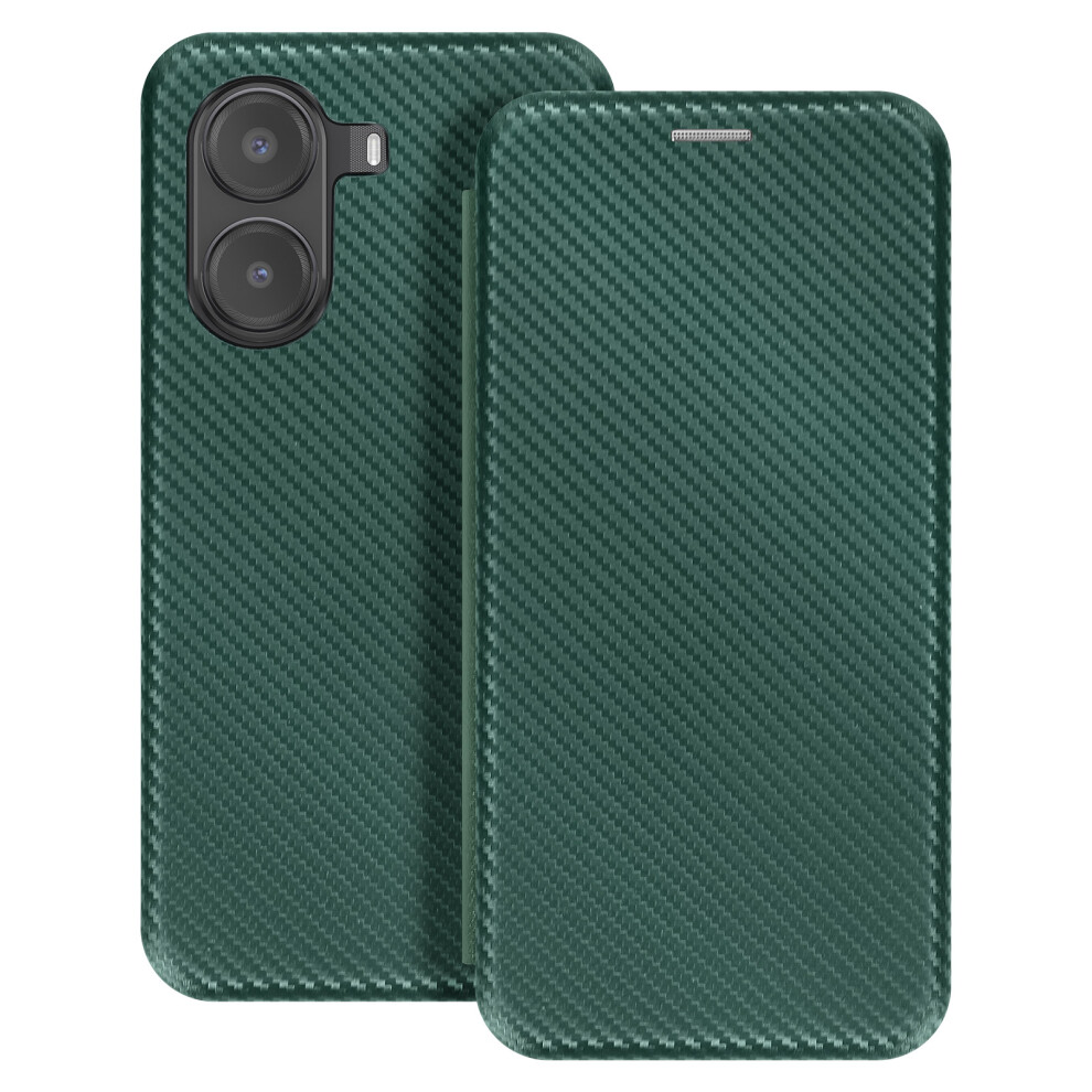 Avizar Carbon Case For Xiaomi Poco X7 Pro Card Holder Video Holder, Dark Green 3662428133943