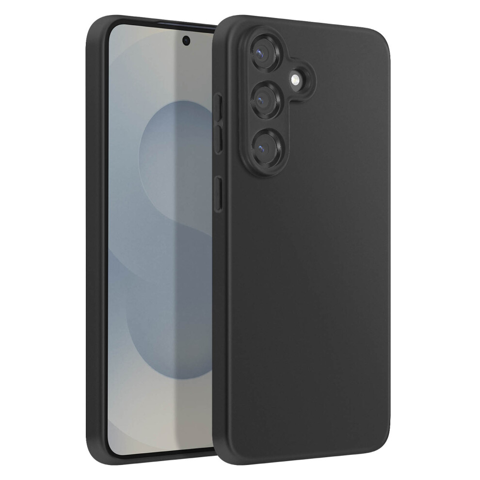 Avizar Case For Samsung Galaxy S25 Fe In Soft Anti-Shock Silicone, Black 3662428254532