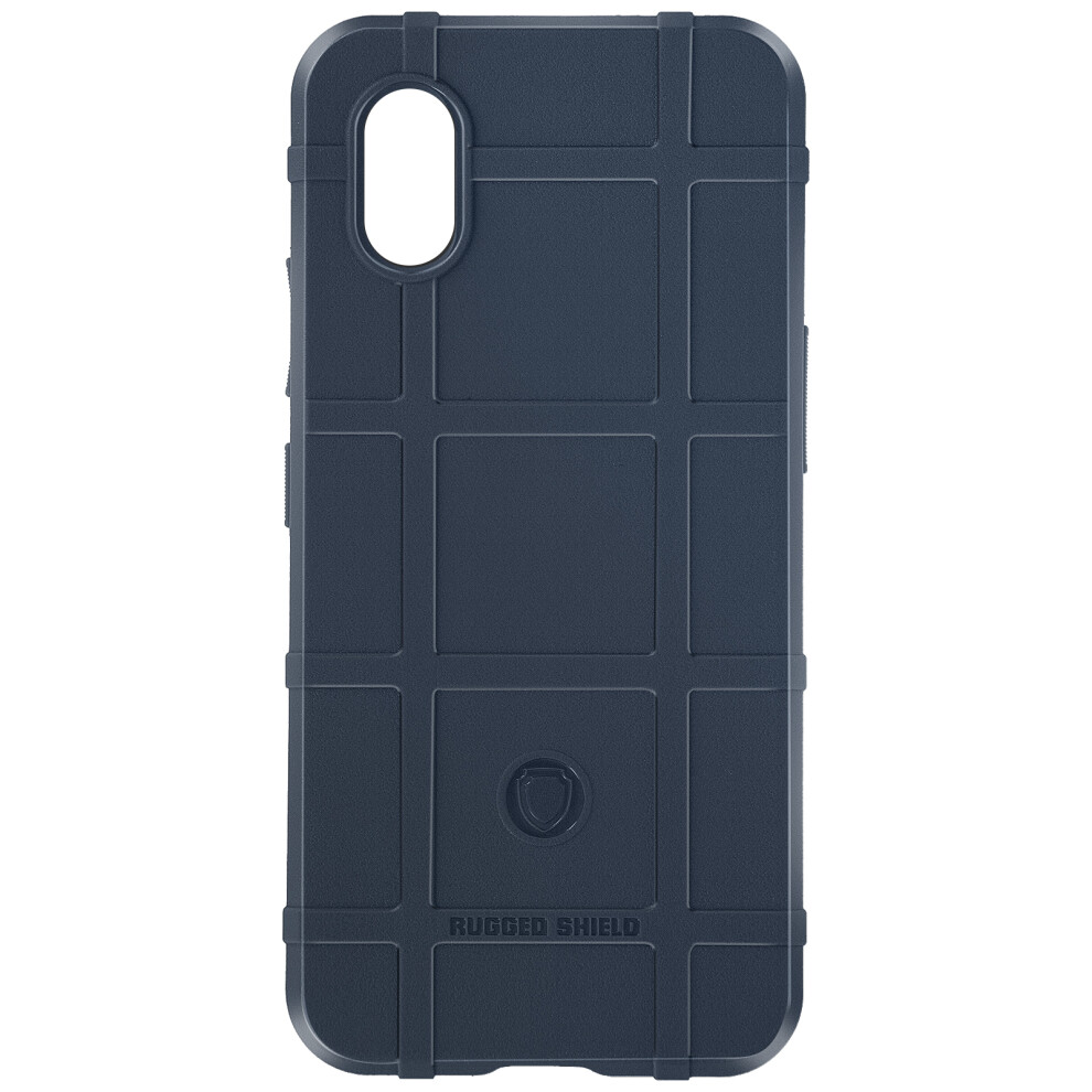 Avizar Case For Galaxy Xcover 7 Shockproof Silicone Rugged Shield Series, Dark Blue 3662428021998