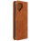 Avizar Brown Woven Pattern Wallet Case with Video Stand for Fairphone 5 1