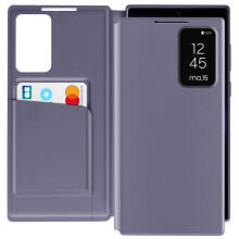 Avizar Leather Case for Galaxy S23 Ultra Display Window Card Holder
