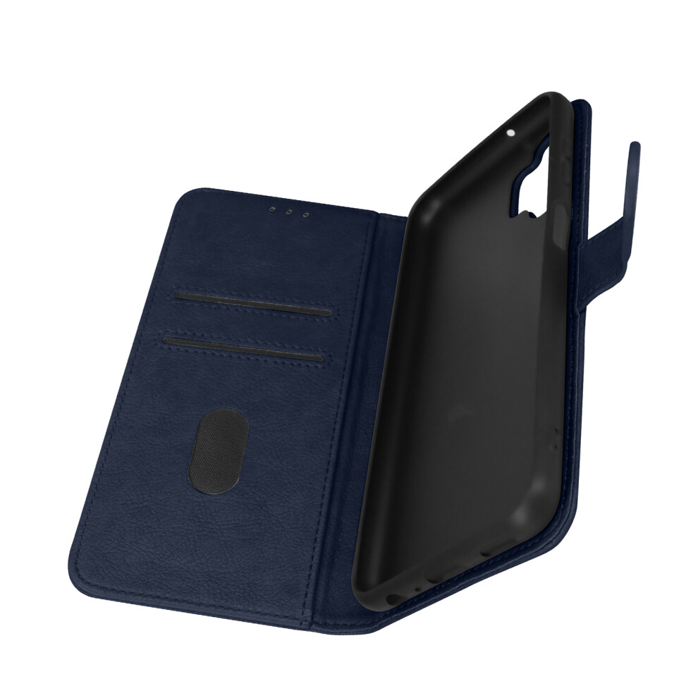 Folio Case For Samsung Galaxy A13 4G Wallet Function Stand Dark Blue 3662427643757