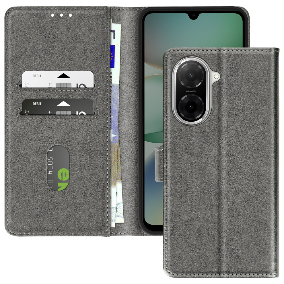 Avizar Case For Xiaomi Redmi A5 Clamshell Wallet And Video Holder, Grey 3662428176841