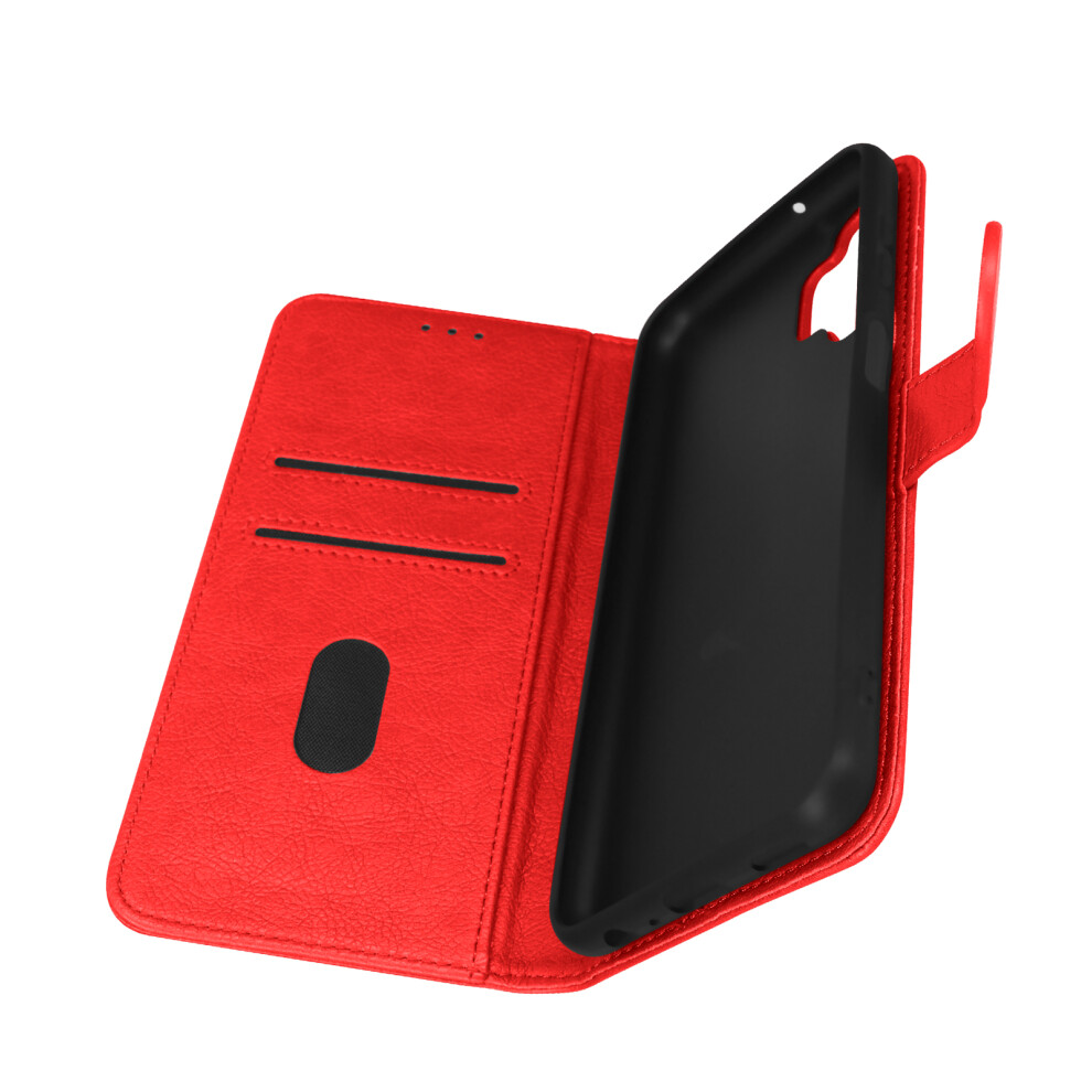 Folio Case For Samsung Galaxy A13 4G Wallet Function Stand Red 3662427643764