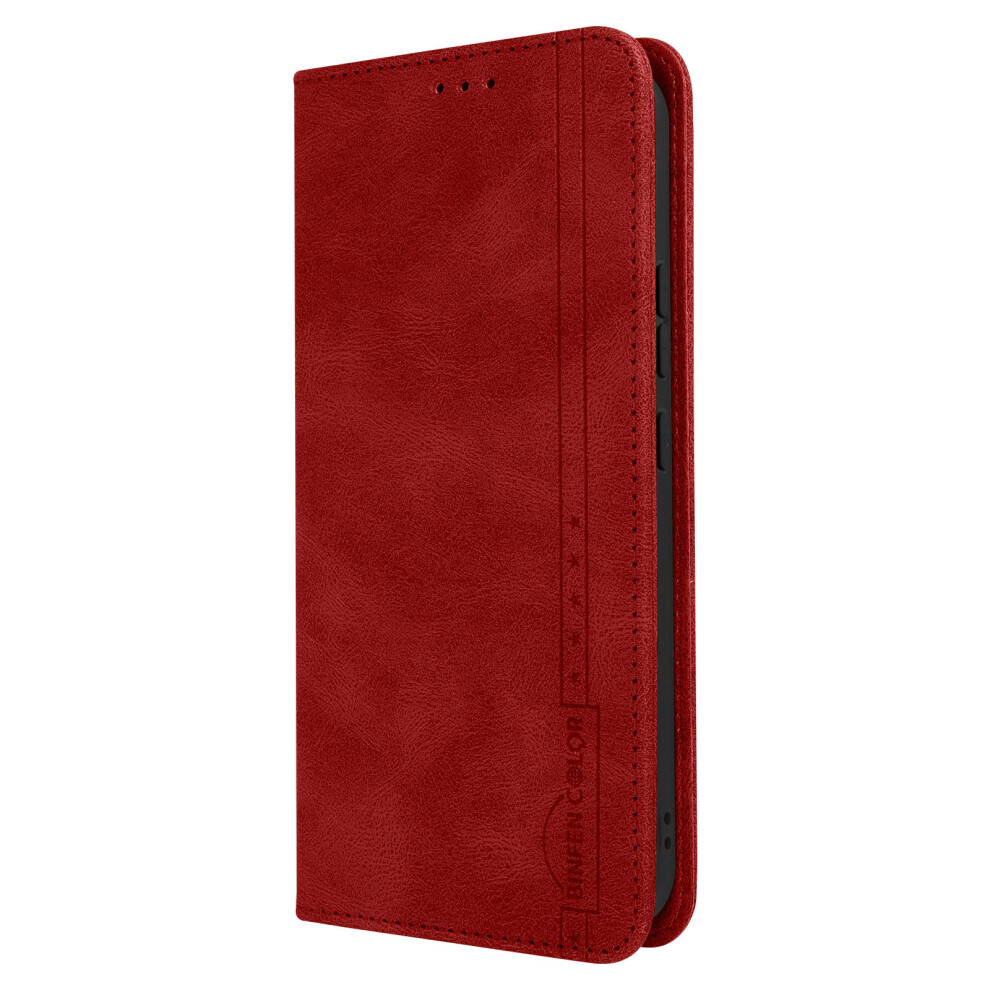 Case For Samsung Galaxy A34 5G Wallet And Video Stand With Rfid Blocking Red 3662427729567