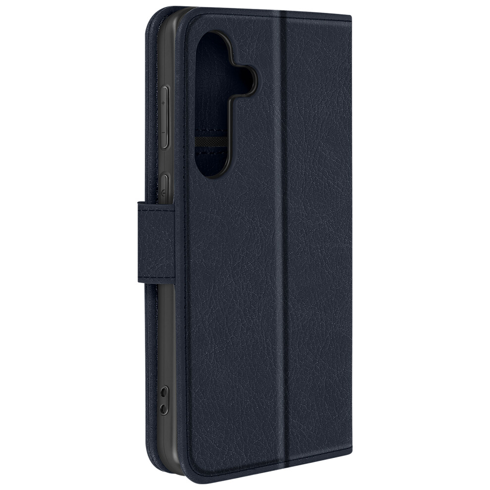 Avizar Case For Samsung S24 / S25 Card-Holder Cover Video Stand Feature, Dark Blue 3662427970259
