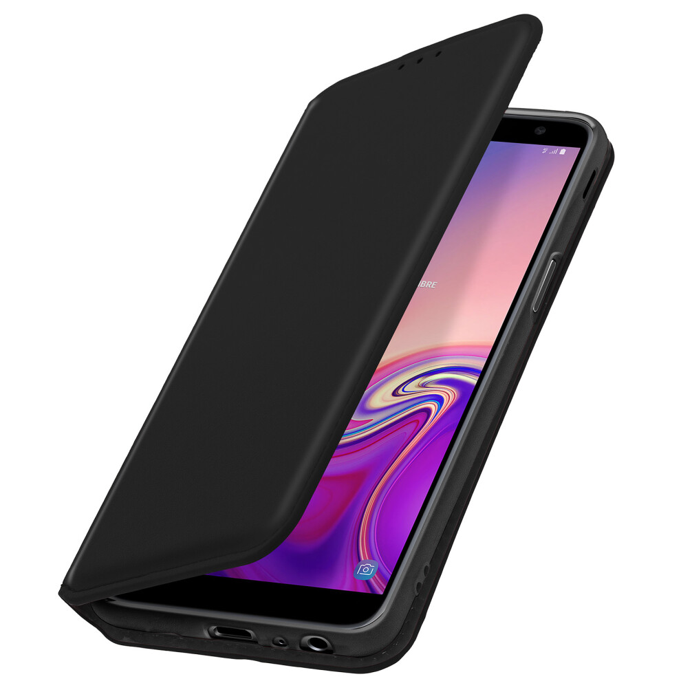Slim Case, Classic Edition Stand Case With Card Slot For Galaxy J6 Plus Â Black 3662427309394