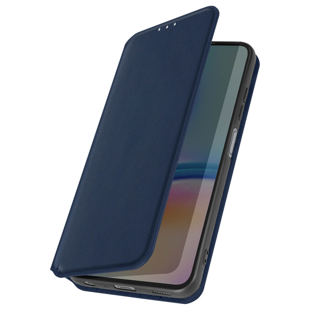 Avizar Flip Case For Samsung Galaxy A05s Magnetic Card Holder And Video Stand, Dark Blue 3662427959247